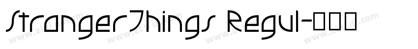 StrangerThings Regul字体转换